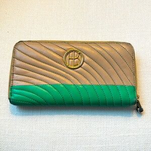 HENRI BENDEL Leather Colorblock Wallet